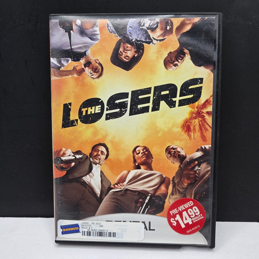 The Losers DVD 2010 Action Movie Idris Elba Chris Evans Blockbuster Case